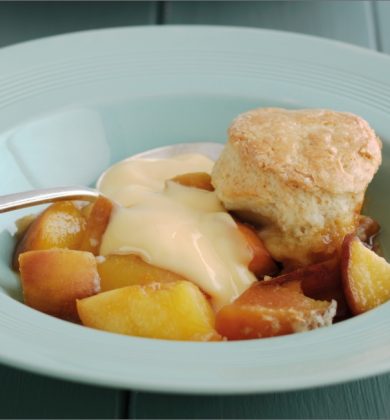 Kerrymaid's Peach & Traditional English Scone Cobbler