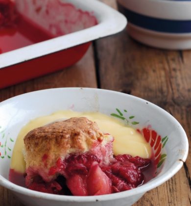 Kerrymaid's Peach & Raspberry Cobbler