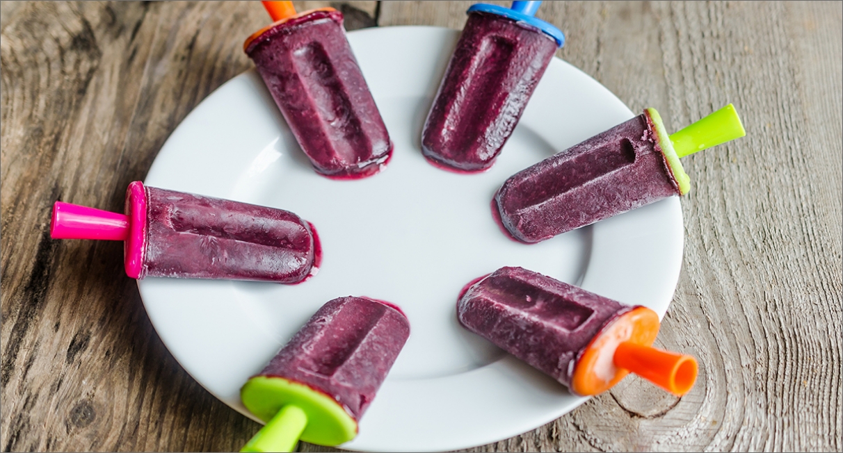 Kerrymaid's Banana & Blueberry Ice Pops